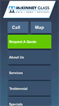Mobile Screenshot of mckinneyglass.com