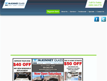 Tablet Screenshot of mckinneyglass.com